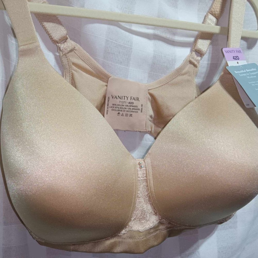 Vanity Fair Nude Bra 42D NWT